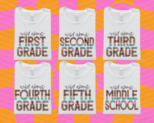 Wild About Grades Half Leopard DTF TRANSFER