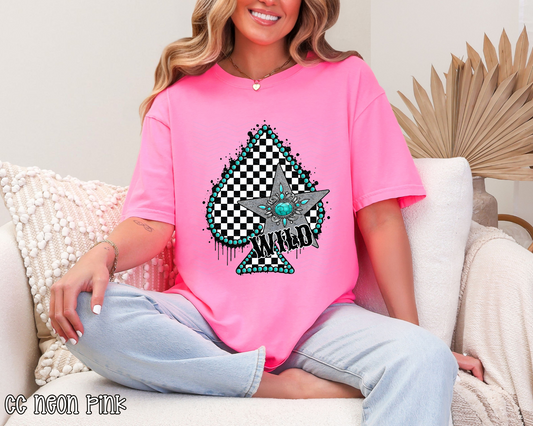 Wild Checkered Spade DTF TRANSFER