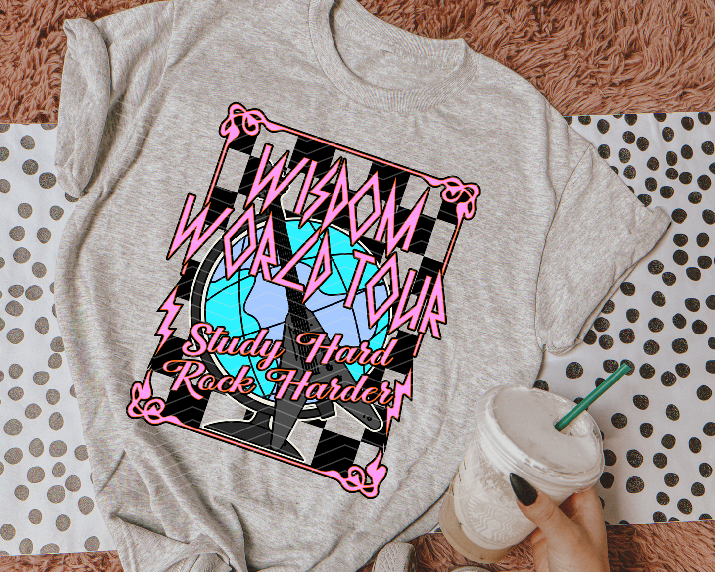 Wisdom World Tour Pink DTF TRANSFER