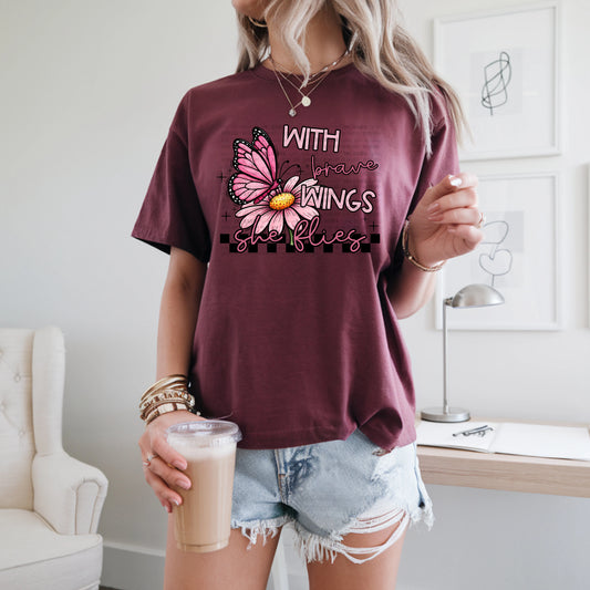 With Brave Wings She Flies DTF TRANSFER