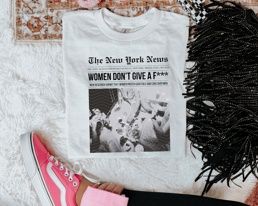 Women Don't Give A F newspaper