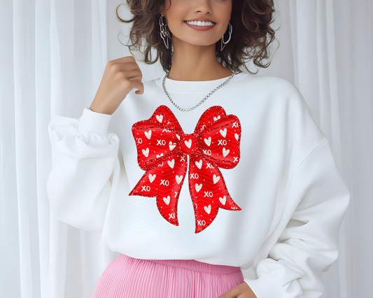 XO Heart Coquette Bow