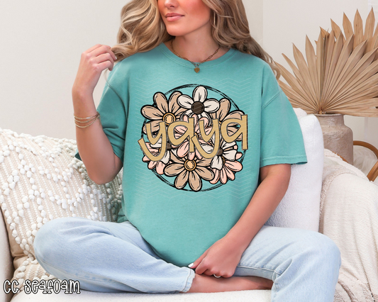 Yaya Neutral Florals DTF TRANSFER