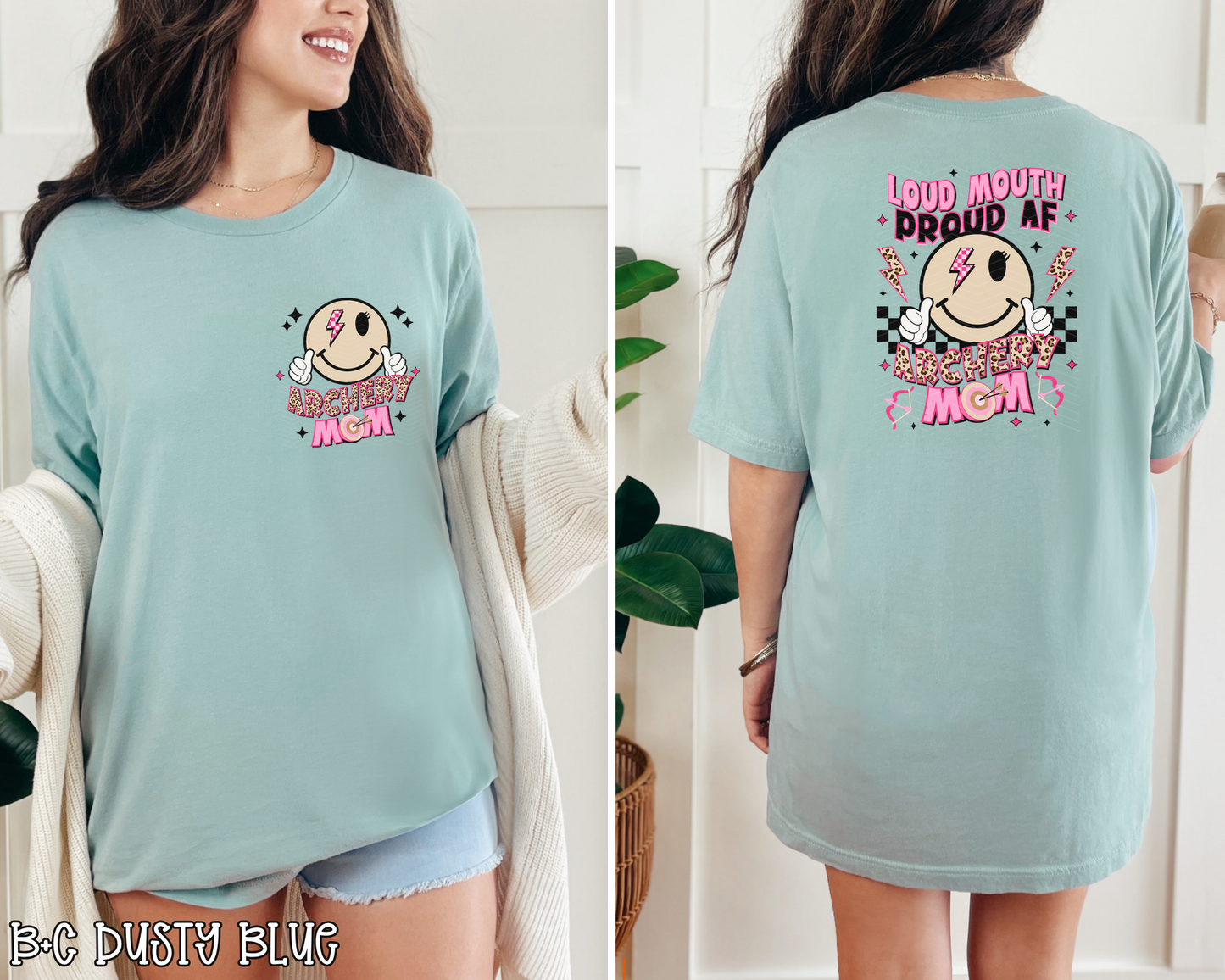 Loud Mouth Proud AF Archery Mom Pocket DTF TRANSFER