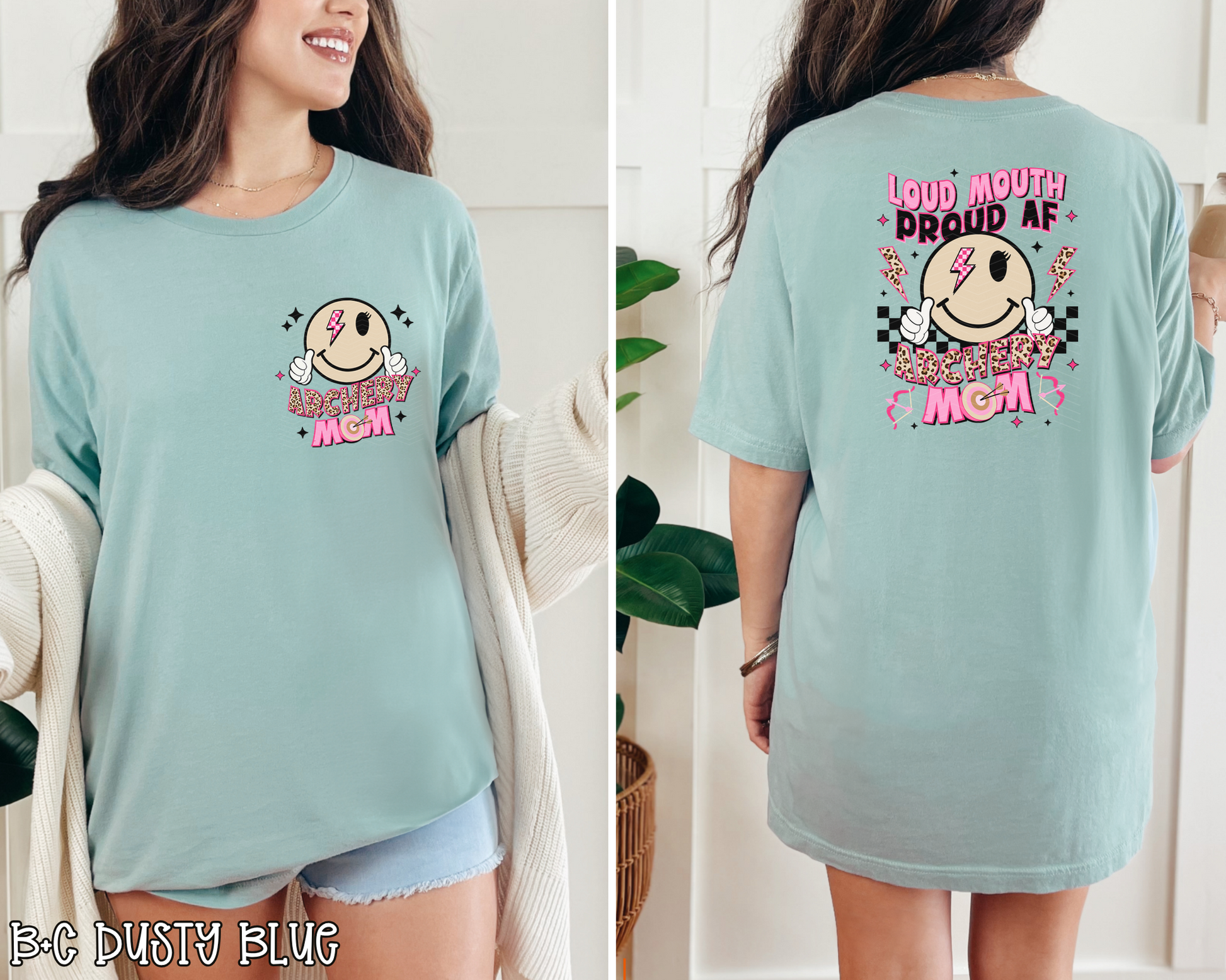 Loud Mouth Proud AF Archery Mom Pocket DTF TRANSFER
