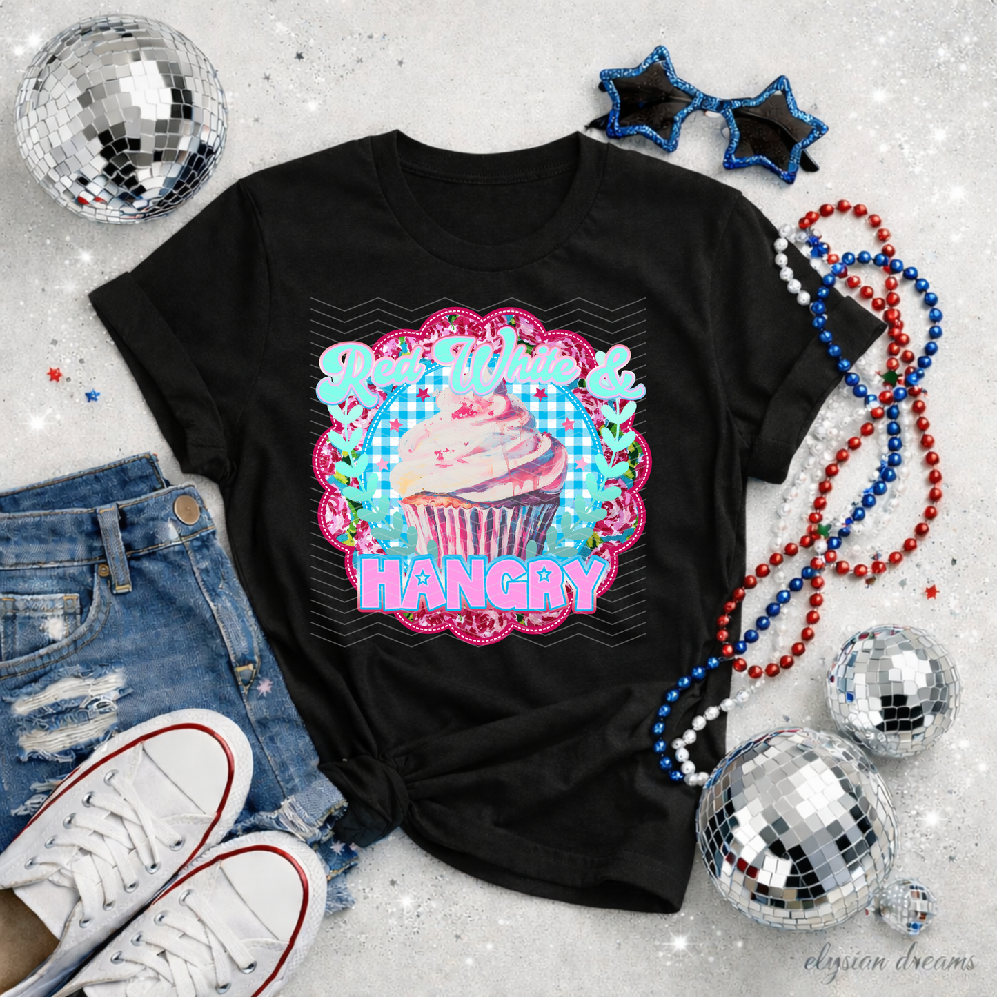 Red White And DTF TRANSFER