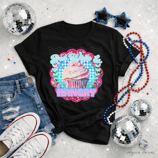 Red White And DTF TRANSFER