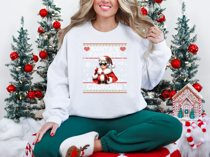 Santas Favorite Cabrona White DTF TRANSFER