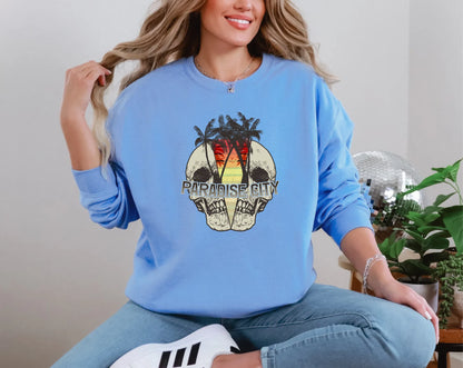 Paradise City Gray DTF TRANSFER