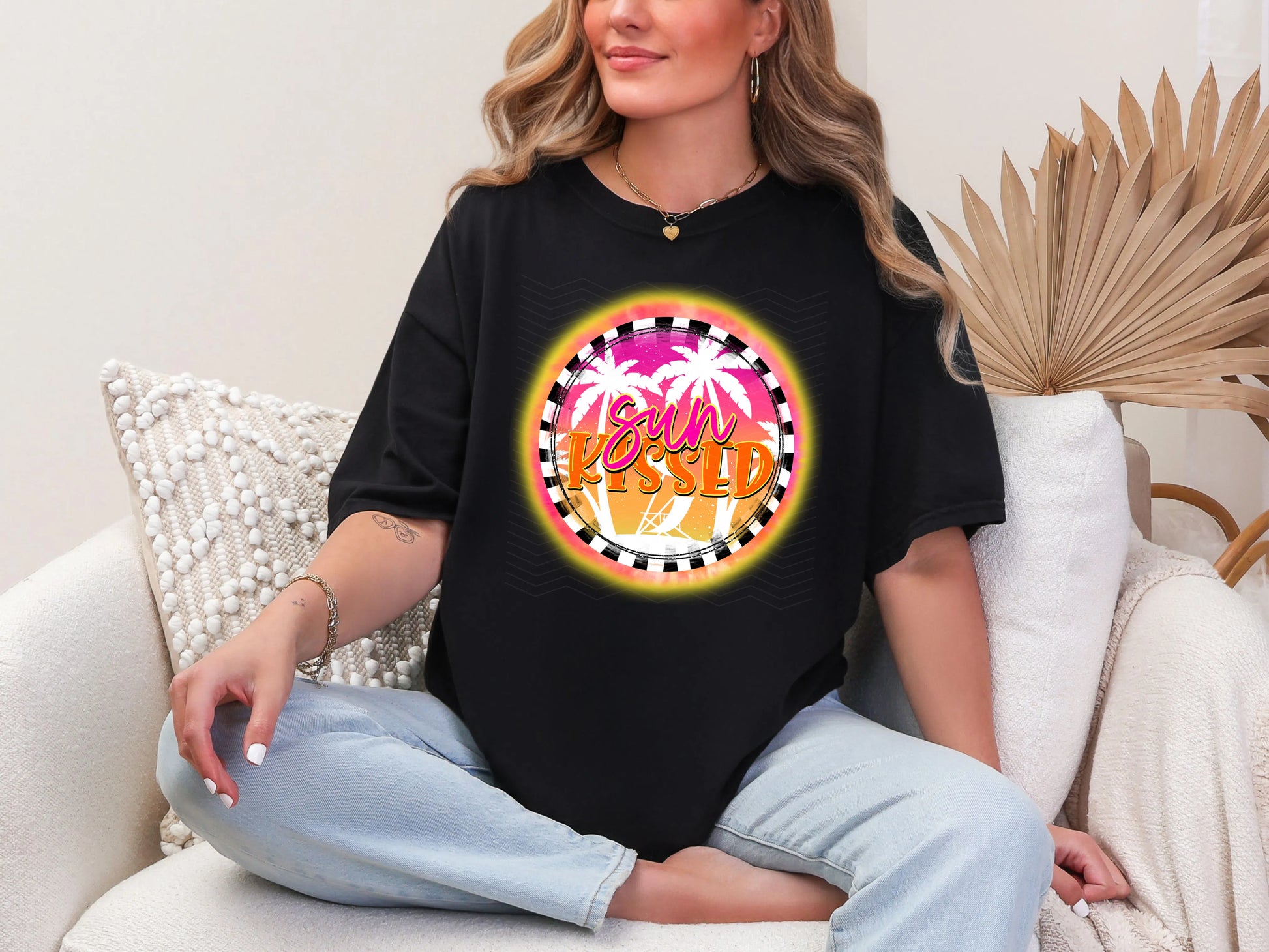 Sun Kissed Circle DTF TRANSFER