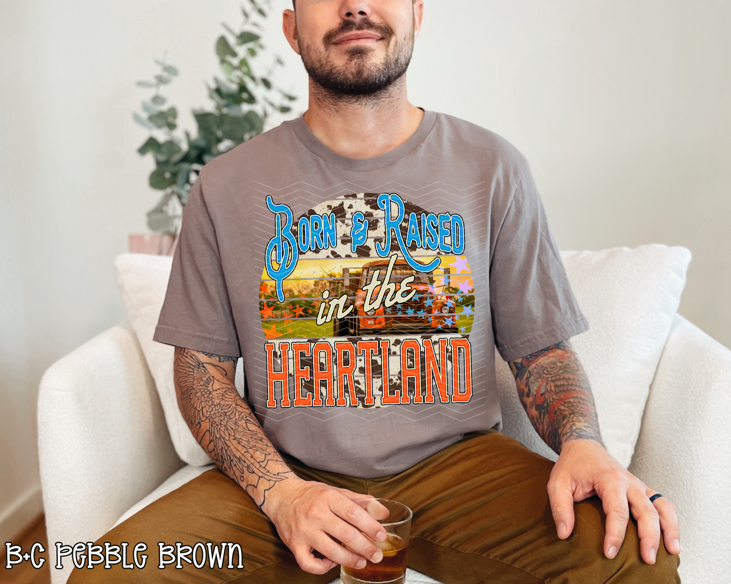 Born and Raised in the Heartland DTF TRANSFER