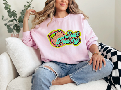 Just Peachy Neon Leopard DTF TRANSFER