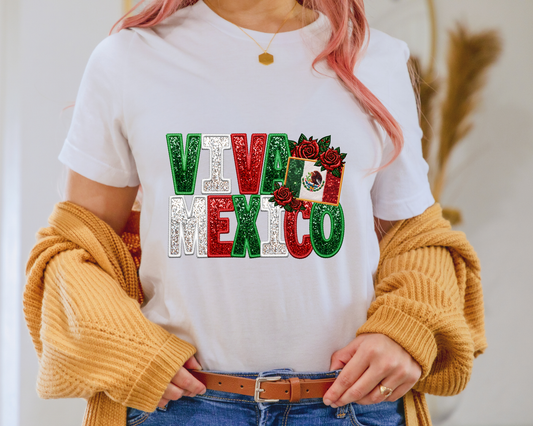 Viva Mexico Flag DTF TRANSFER