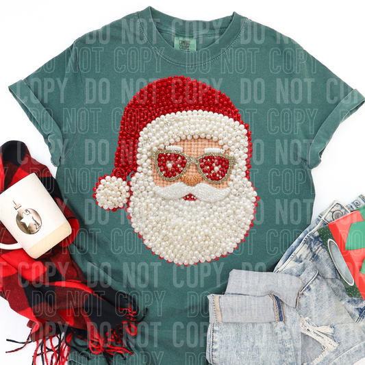 SANTA PEARLS DTF TRANSFER
