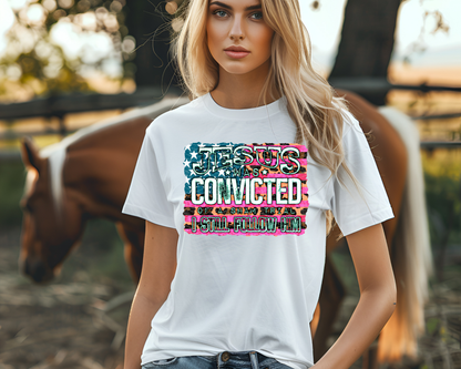 Jesus was Convicted (Pink / Red) DTF TRANSFER