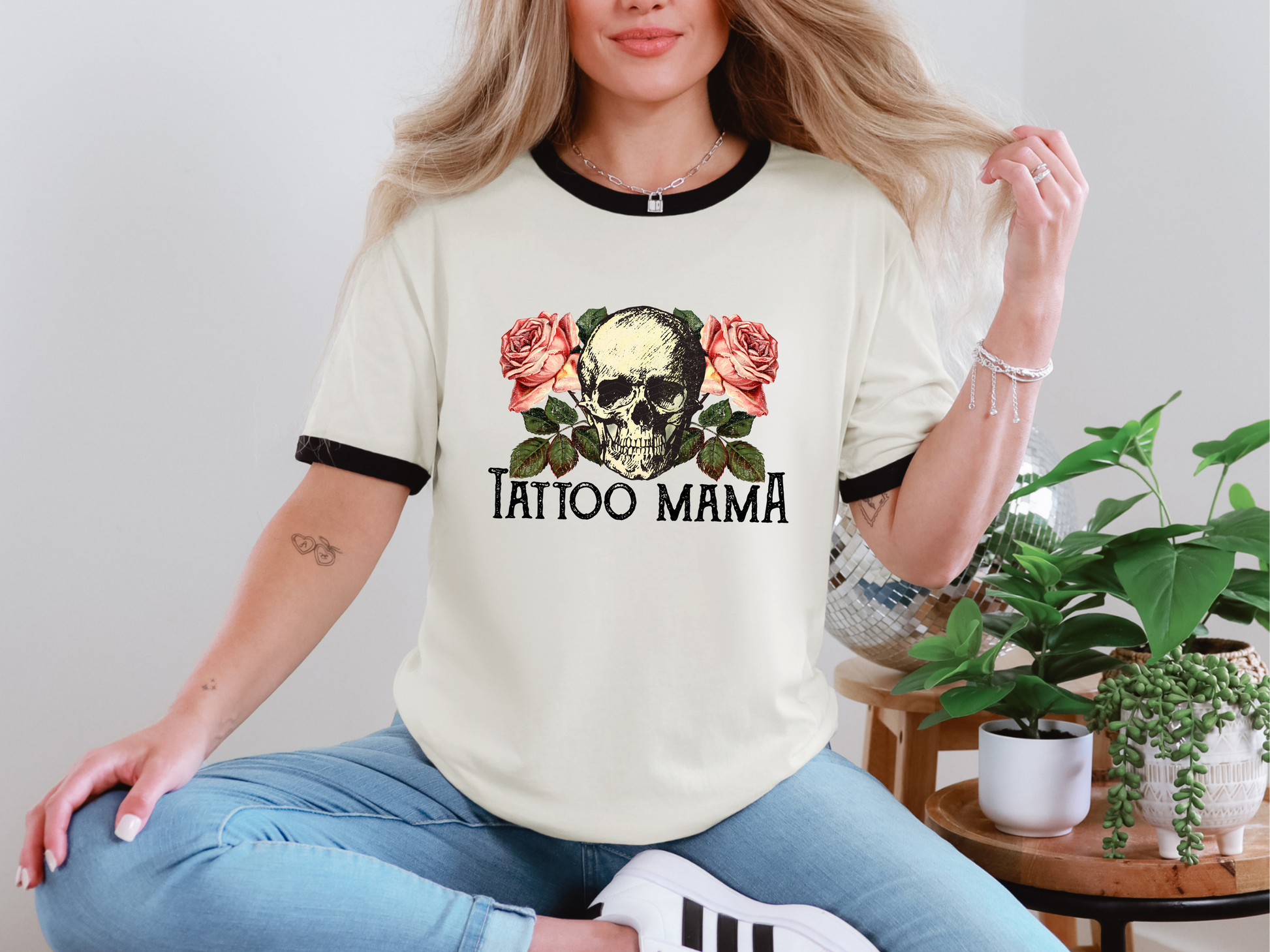 Tattoo Mama Rose Skull DTF TRANSFER