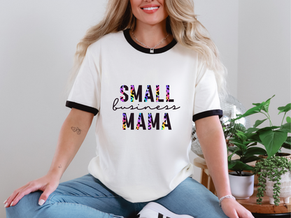 Small Business Mama Half Leopard DTF TRANSFER
