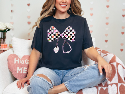 Nurse Stethoscope Candy Hearts DTF TRANSFER