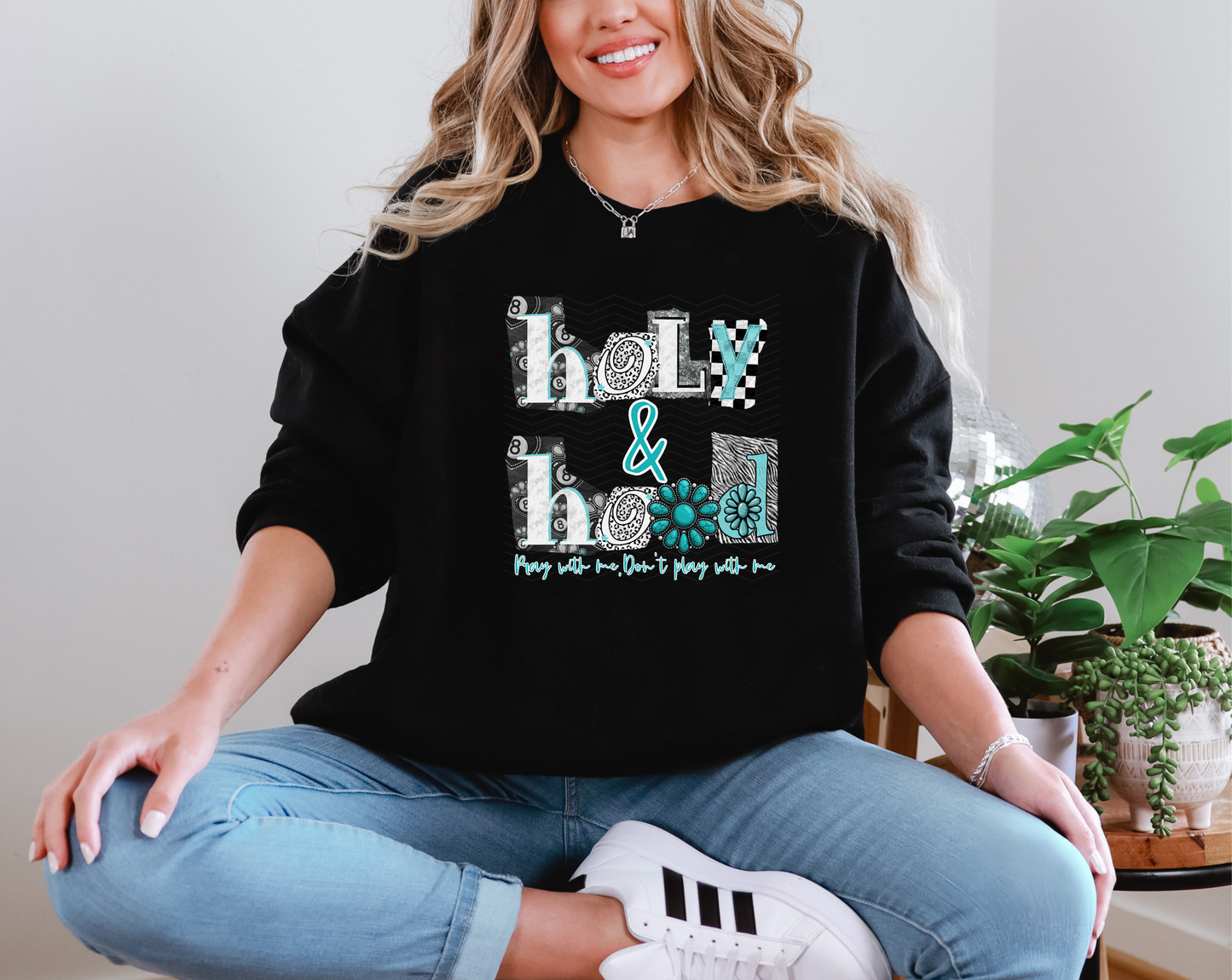 Holy and Hood Pray With Me Don't Play With Me DTF TRANSFER
