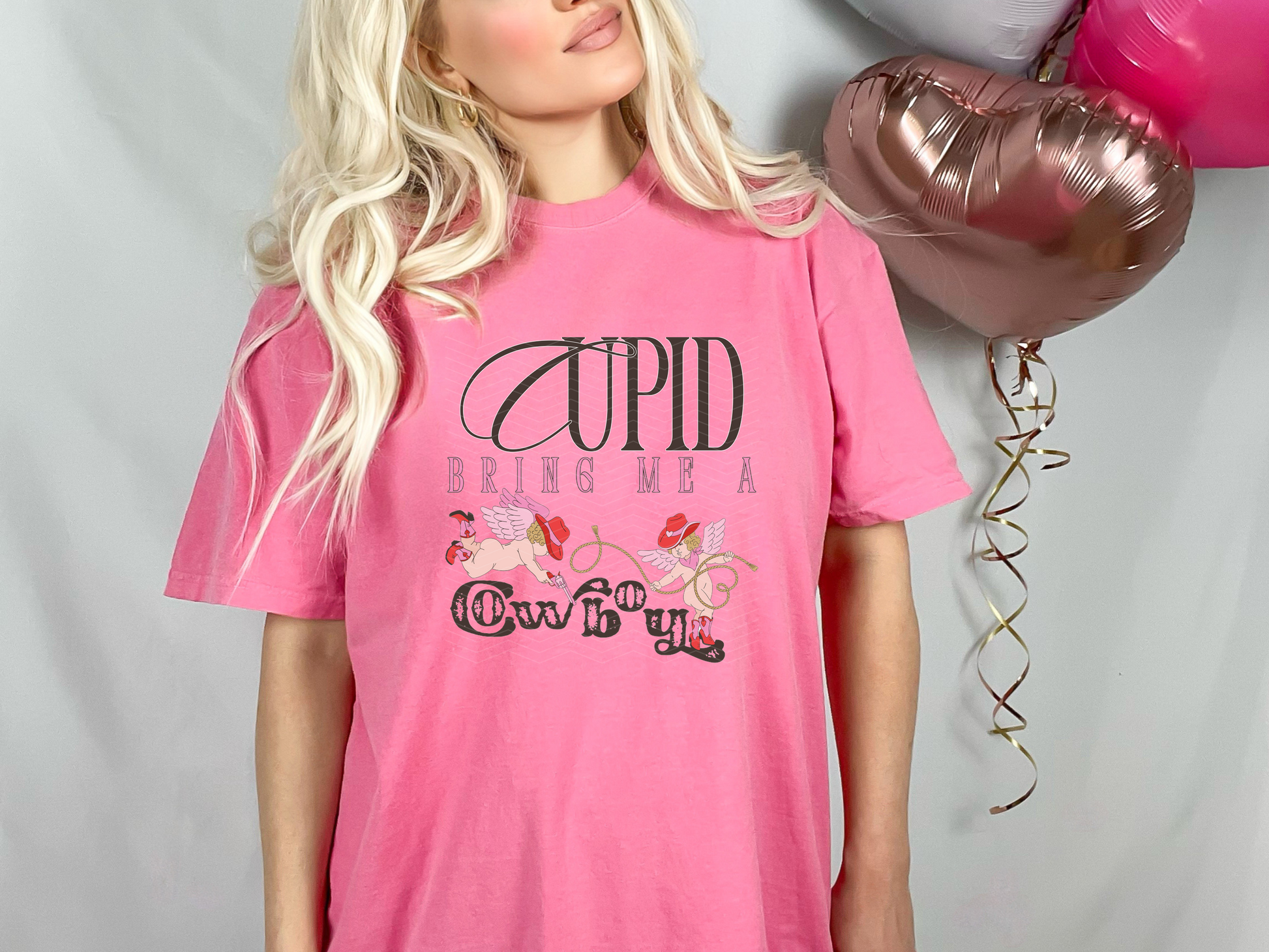 Cupid Bring Me A Cowboy DTF TRANSFER
