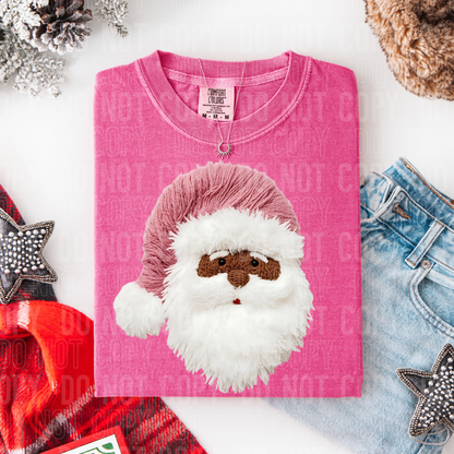 Faux Yarn Santa DTF TRANSFER