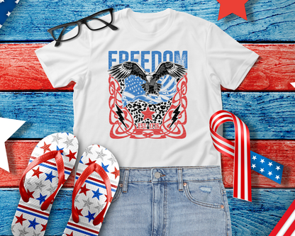 Freedom Eagle 1776 Teal Red DTF TRANSFER