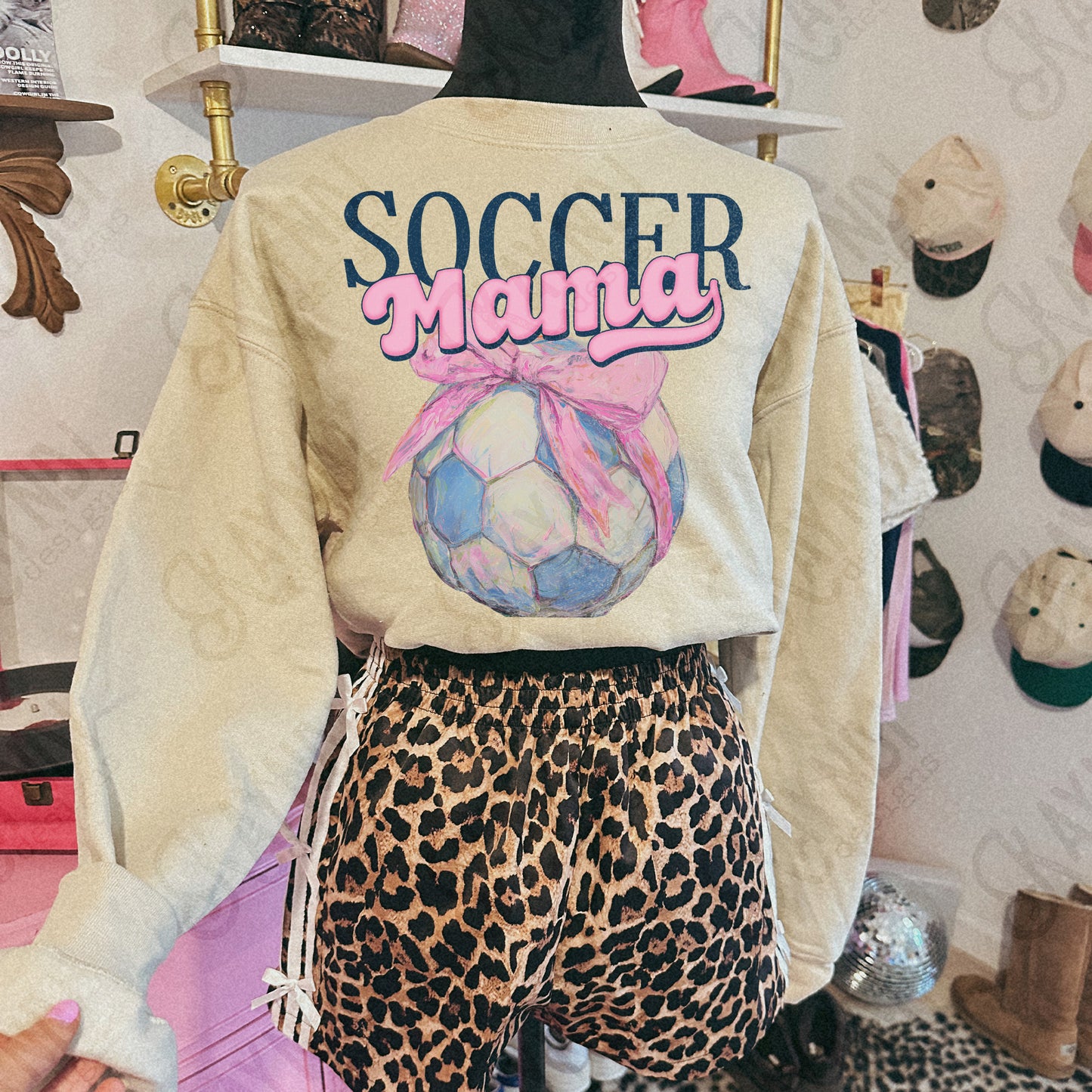 Soccer Mama Pink Watercolor DTF TRANSFER