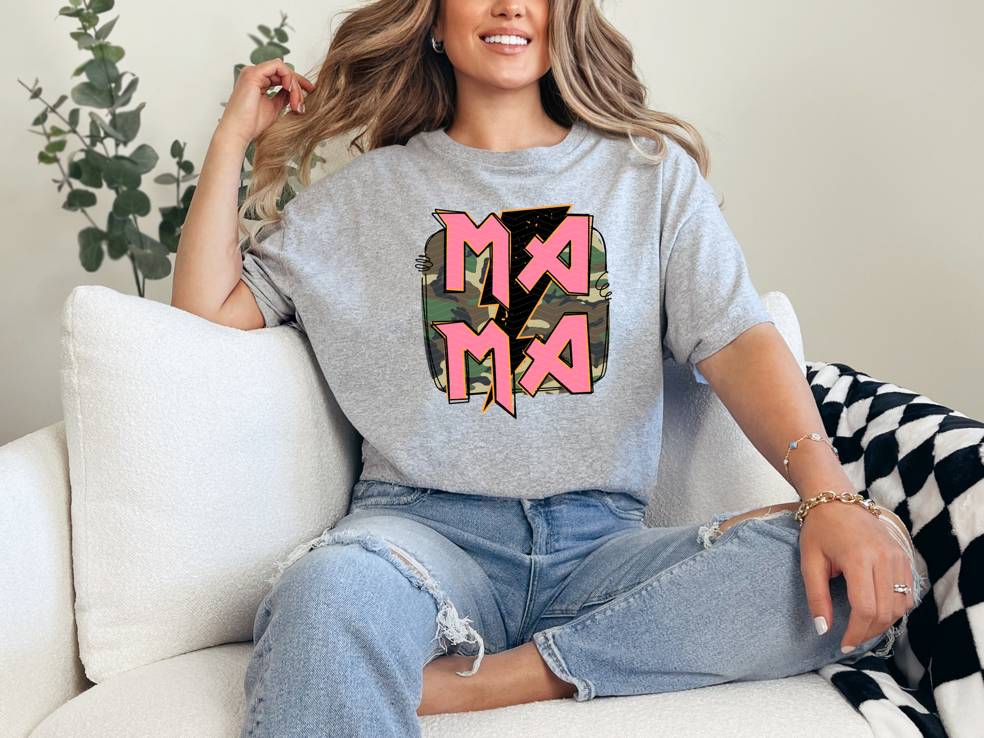 Mama Camo DTF TRANSFER
