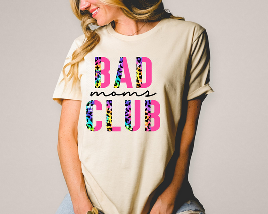 bad moms club hot pink DTF TRANSFER