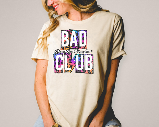 bad moms club leopard lightning DTF TRANSFER