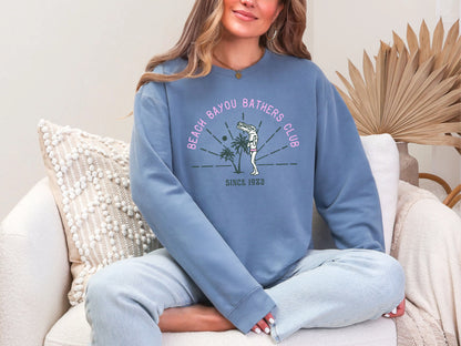 Beach Bayou Bathers Club Pink DTF TRANSFER