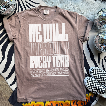 He Will Wipe Every Tear DTF TRANSFER