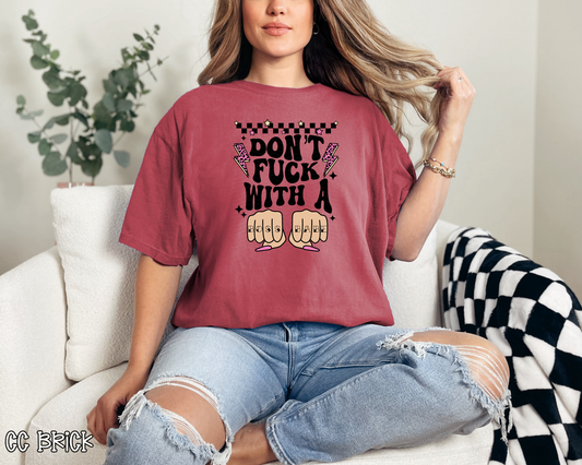 Don't Fuck With A Boss Babe Tattoo Lightning Stars DTF TRANSFER