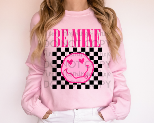 Be Mine Pink & Black DTF TRANSFER