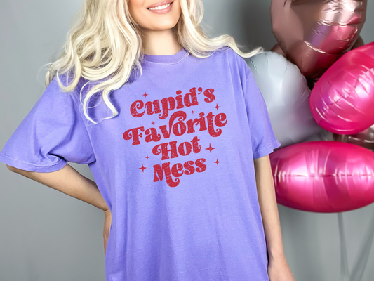 Cupid's Favorite Hot Mess DTF TRANSFER