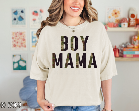 boy mama half camo DTF TRANSFER