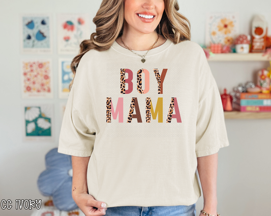 boy mama half leopard DTF TRANSFER
