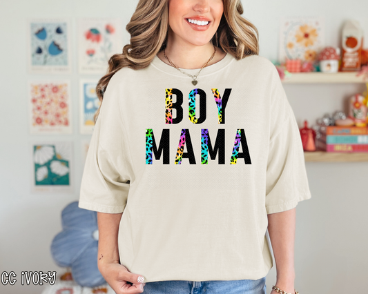boy mama half leopard tie dye DTF TRANSFER