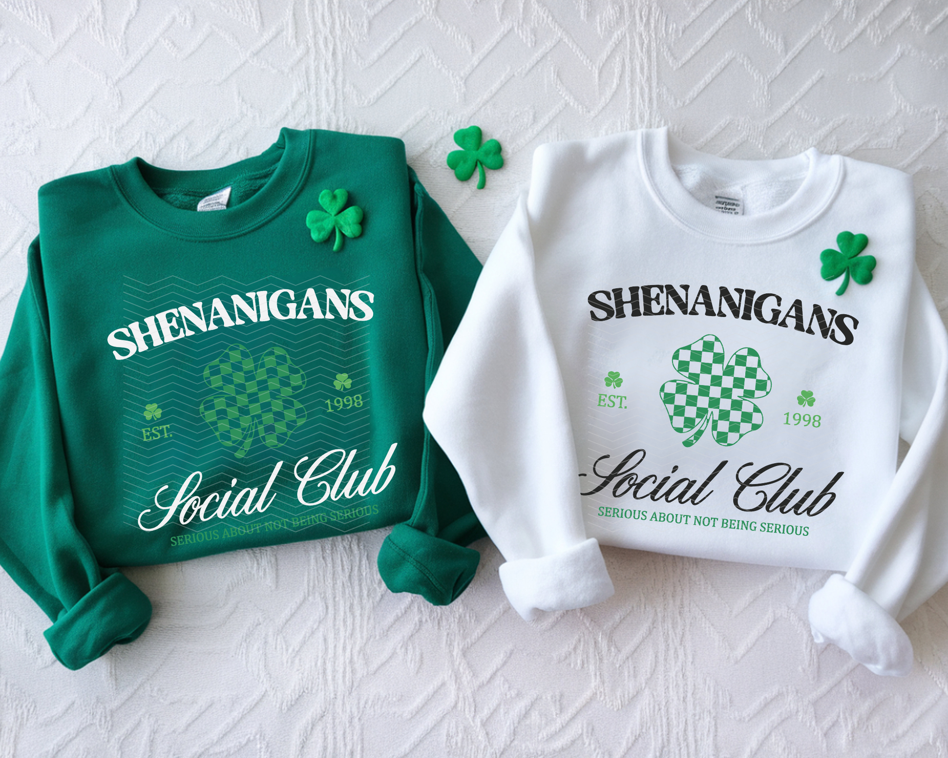 Shenanigans Social Club White & Black DTF TRANSFER
