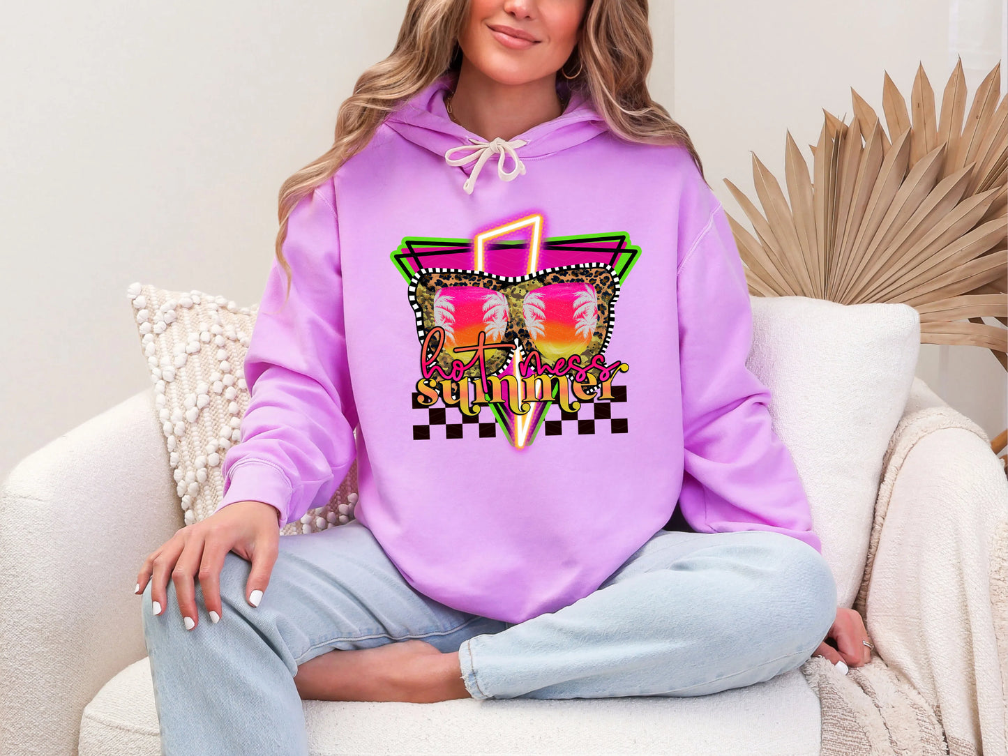 Hot Mess Summer Neon DTF TRANSFER