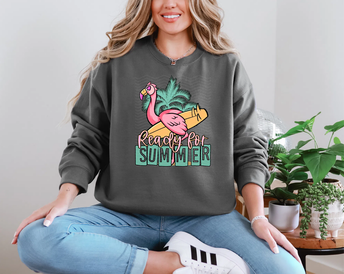 Ready For Summer Flamingo DTF TRANSFER