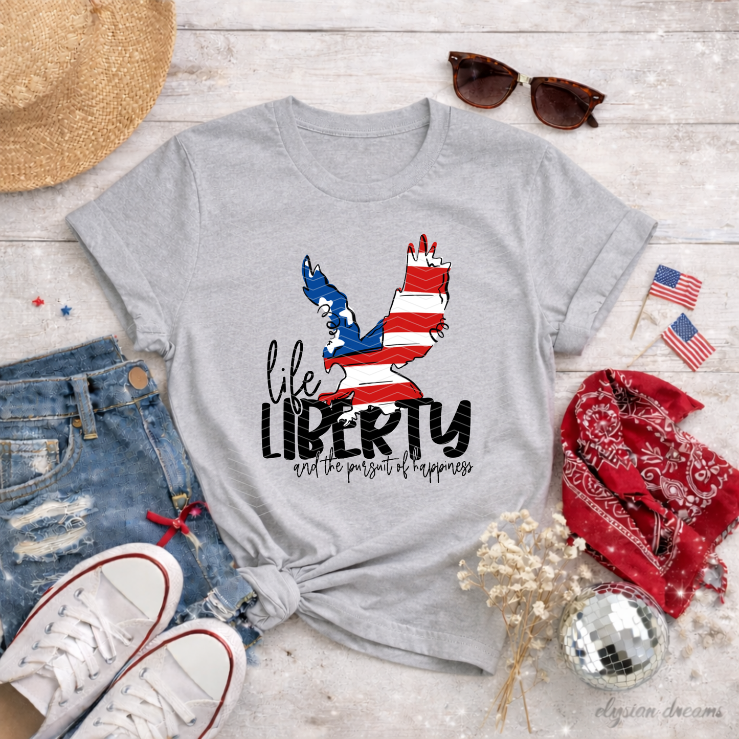 Life Liberty and The Pursuit of Happiness DTF TRANSFER
