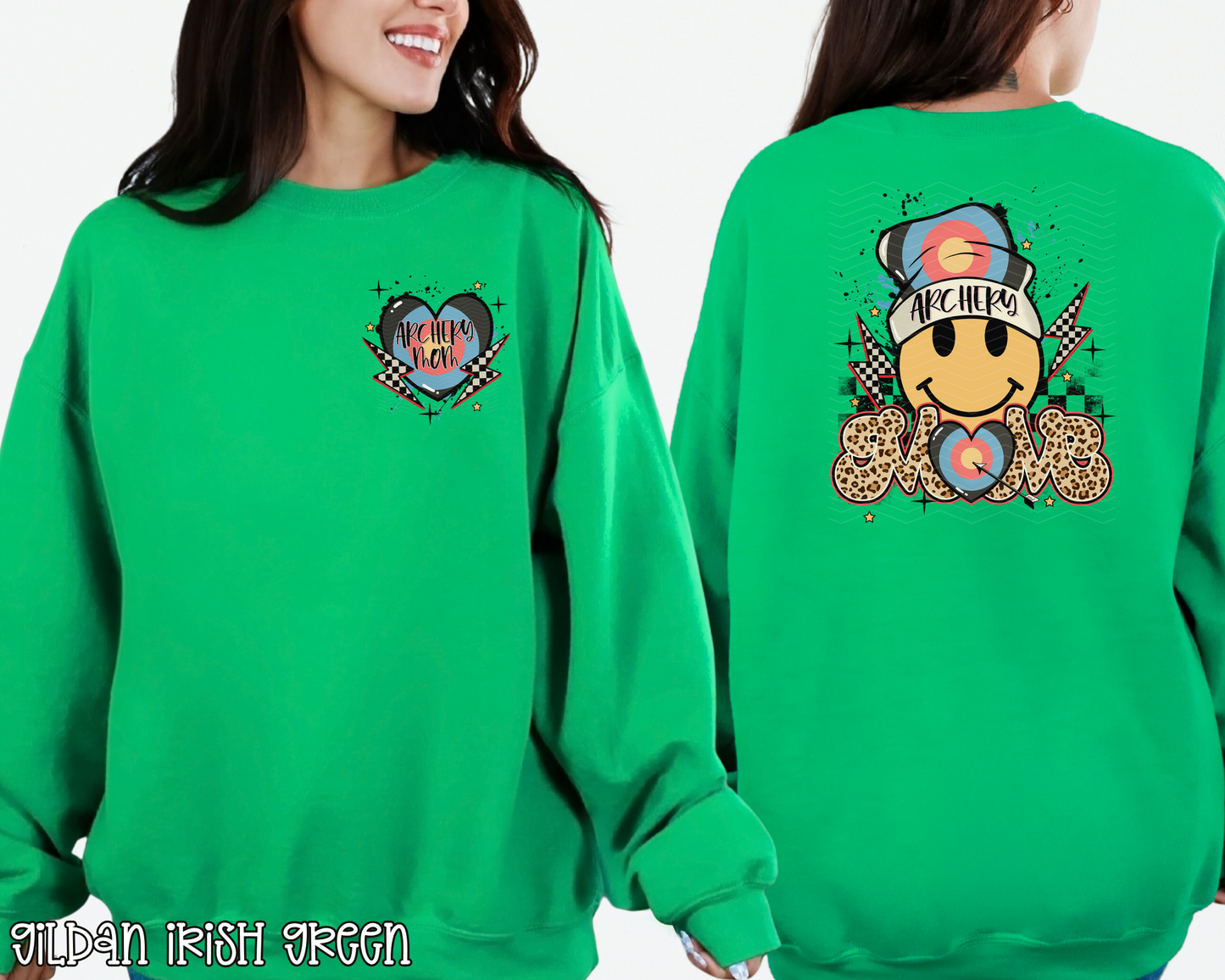 Archery Mom Smiley Pocket DTF TRANSFER