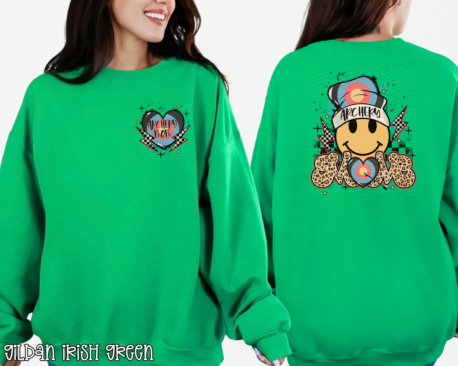 Archery Mom Smiley Pocket DTF TRANSFER