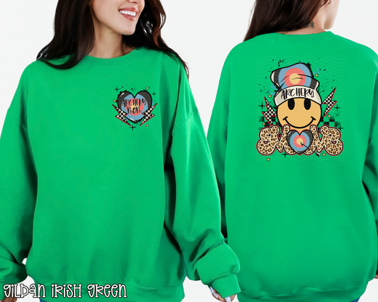 Archery Mom Smiley Pocket DTF TRANSFER