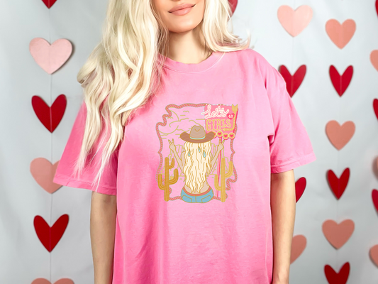 Let's Go Girls Cowboy Hat Cake DTF TRANSFER