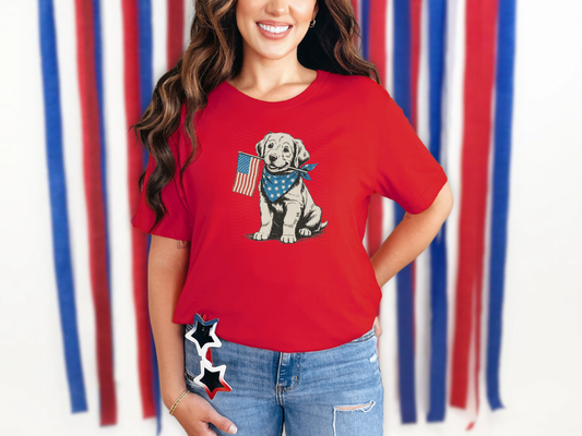 Patriotic Dog DTF TRANSFER