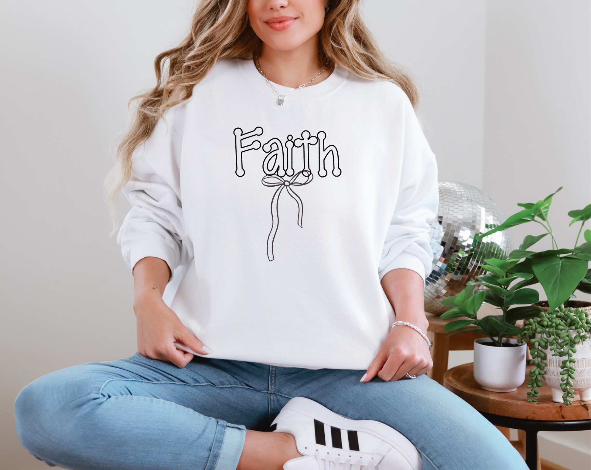 Simple Bow Faith DTF TRANSFER