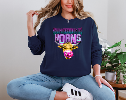 Grab Motherhood By The Horns DTF TRANSFER