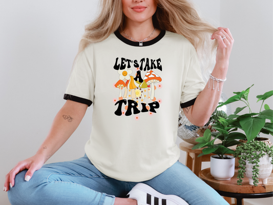 Let's Take A Trip Mushrooms DTF TRANSFER